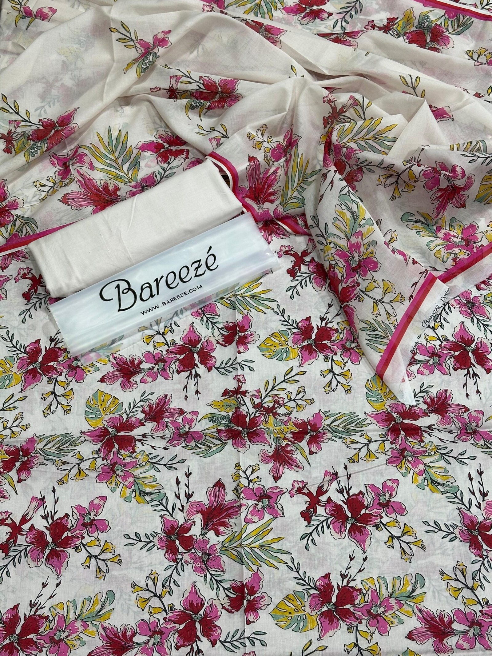 bareeze 3pc printed lawn